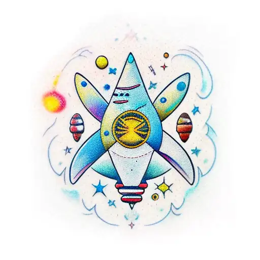 serotonin chemical structure galaxy space  tattoo design idea