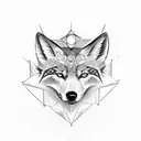 triskele with fox, wolf and bear legs tattoo design idea