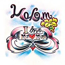 I love you mom tattoo design idea