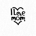 I love you mom tattoo design idea