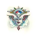 schizophrenia  tattoo design idea