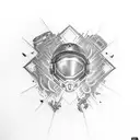 metro 2033 character tattoo design idea
