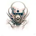 beksinski tattoo design idea