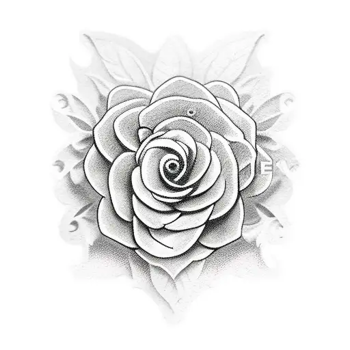 floral ancient greece tattoo design idea