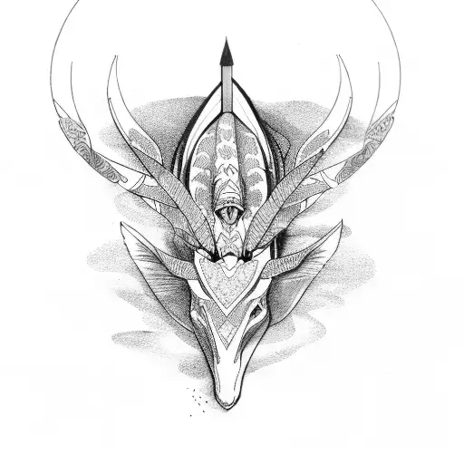 archery tattoo design idea