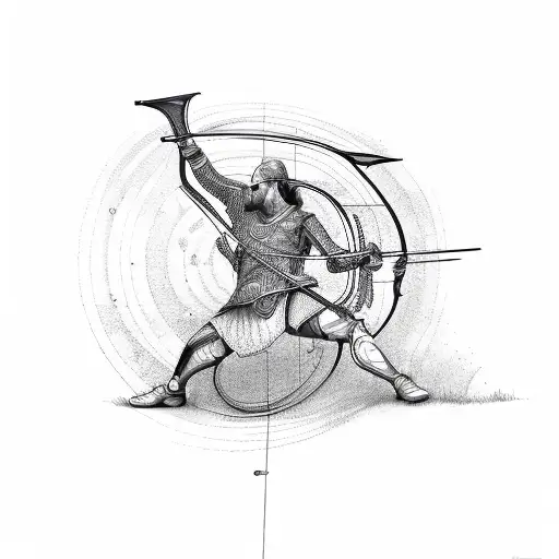 archery tattoo design idea