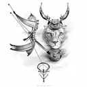 archery tattoo design idea