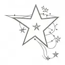 star on pec tattoo tattoo design idea