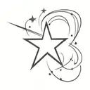 star on pec tattoo tattoo design idea