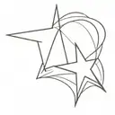 star on pec tattoo tattoo design idea