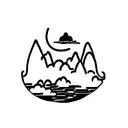 gorillaz floating island tattoo design idea