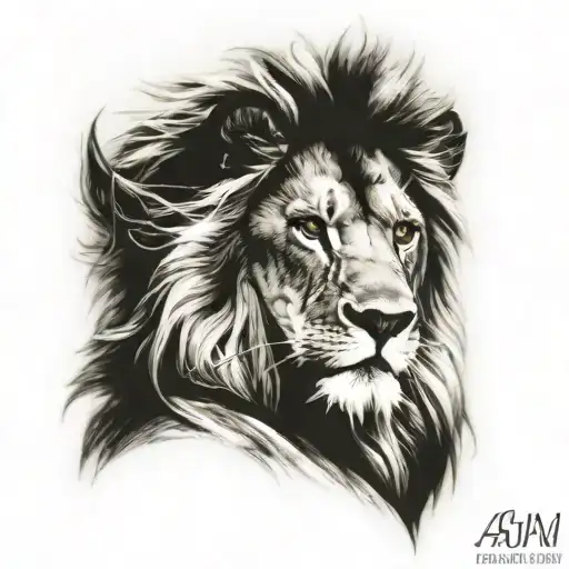 aslan tattoo design idea