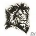 aslan tattoo design idea