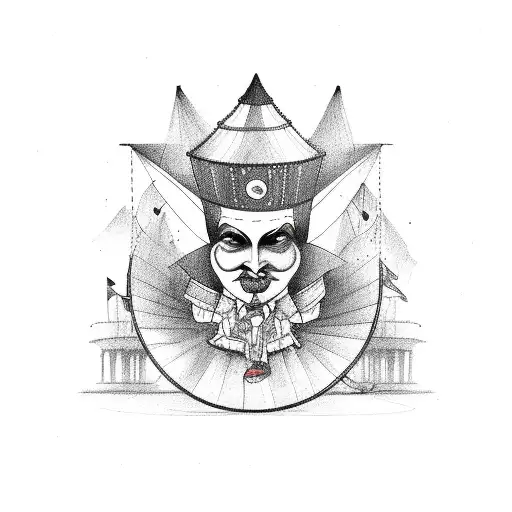 circus and carnival  tattoo design idea