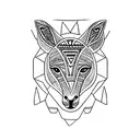 Kangaroo in a tribal body tattoo design idea