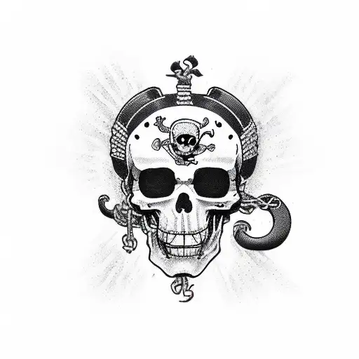 Jolly Roger  One piece logo, One piece tattoos, Jolly roger