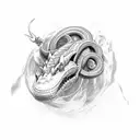 jörmungandr tattoo design idea