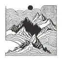 climb Mountain Peak tattoo design idea