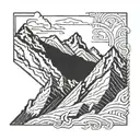 climb Mountain Peak tattoo design idea