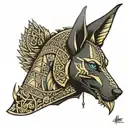 Anubis tattoo design idea