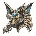 Anubis tattoo design idea