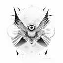 third eye, vulture, spirits  tattoo design idea