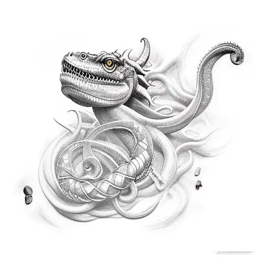 Jörmungandr über den ganzen arm tattoo design idea