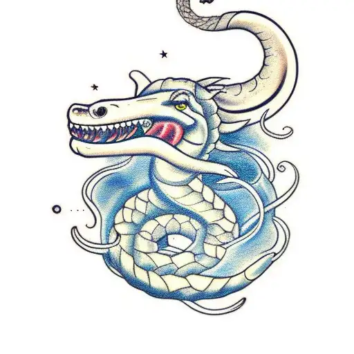 Jörmungandr über den ganzen arm tattoo design idea
