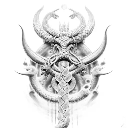 Jörmungandr über den ganzen arm tattoo design idea