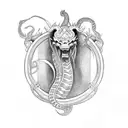Tattoo over the arm with the world serpent (Jörmungandr) Nodran mythology it is said to look big and aggressive tattoo design idea