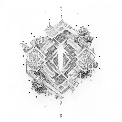 numbers tattoo design idea