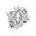 numbers tattoo design idea