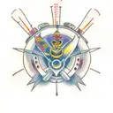 Concert lights technician  tattoo design idea