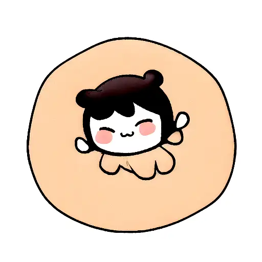 cute cooki without eyes and mouth tattoo design idea