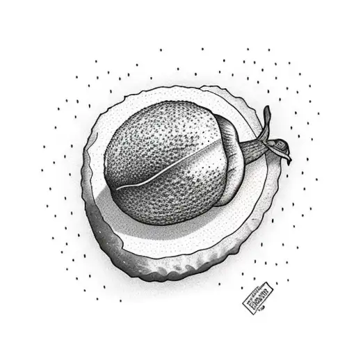 Avocado flying tattoo design idea