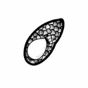 Avocado and airplane tattoo design idea