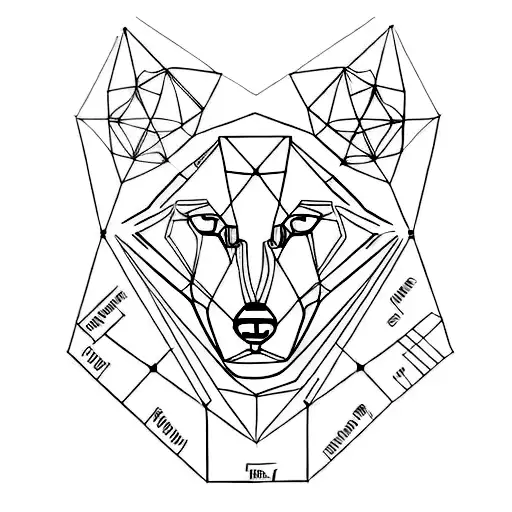 wolf, compass and directions are the pillars of success tattoo design idea