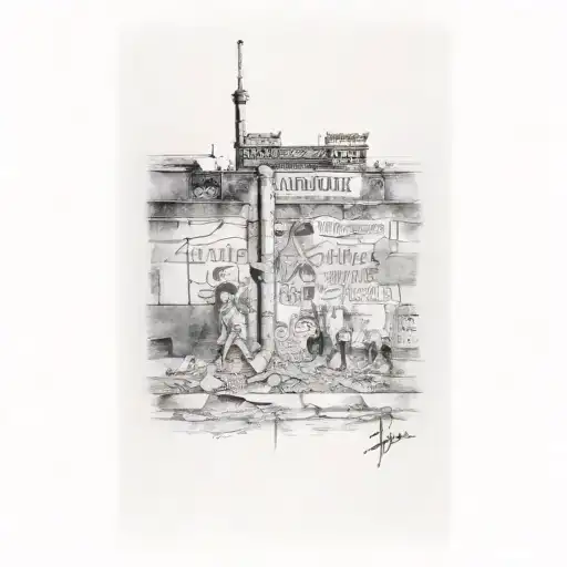 the Berlin Wall tattoo design idea