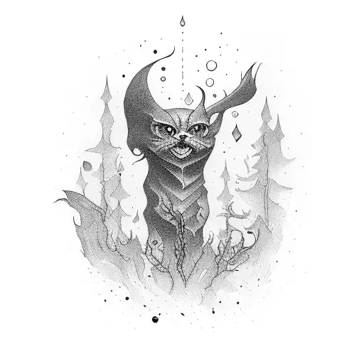don't let this darkness fool you tattoo design idea