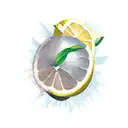 lemon tattoo design idea