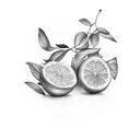 lemon tattoo design idea