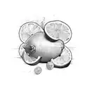 lemon tattoo design idea