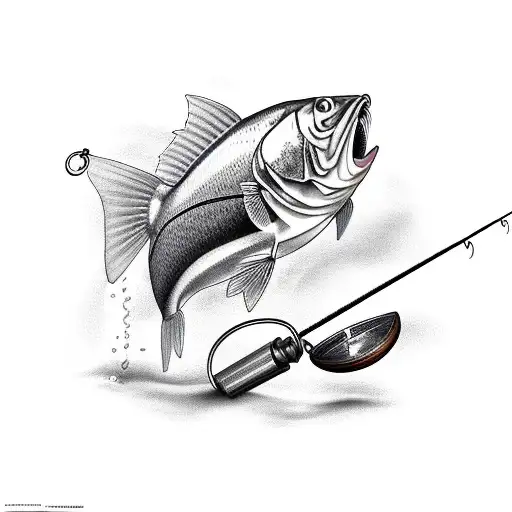 fishing trap tattoo design idea