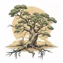 boab tree  tattoo design idea