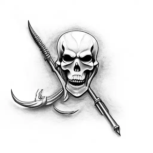 grim reaper on a Harley davidson tattoo design idea