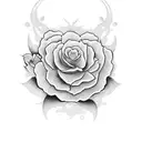 flores oriental tattoo design idea