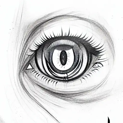 Evil Eye tattoo design idea
