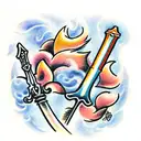 Sword tattoo design idea