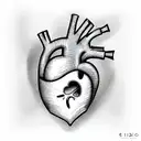 Crying Heart tattoo design idea