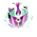 Aurora boreal tattoo design idea